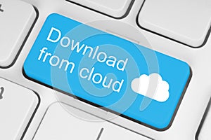 Download from cloud concept