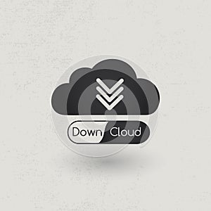 Download cloud concept