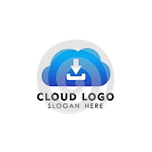 download cloud tech icon design. cloud vector element