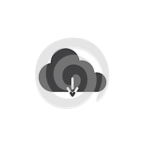 Download cloud vector icon