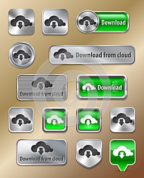 Download from cloud web elements