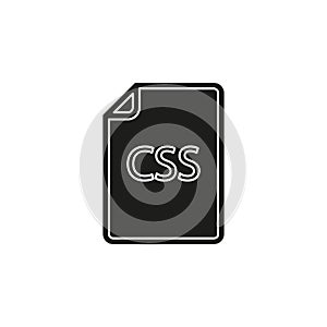 Download CSS document icon - vector file format symbol
