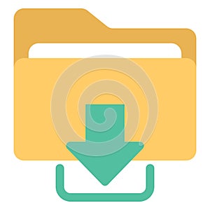 Download, downloaded data, online data Color Vector icon which can easily modify or edit