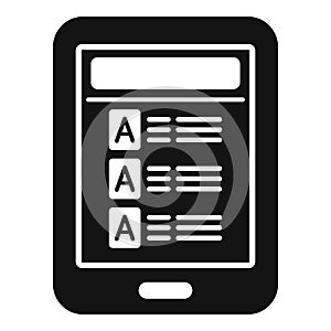 Download ebook icon simple vector. Digital library
