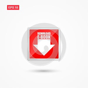 Download ebook red button vector with arrow