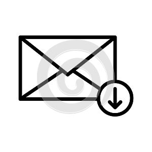 Download email thin line vector icon