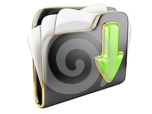 Download folder 3d icon.