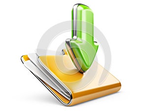 Download folder 3d icon.