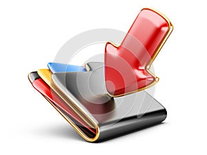 Download folder 3d icon.