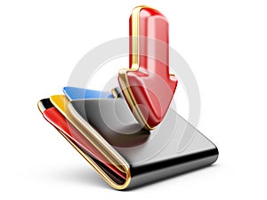 Download folder 3d icon.