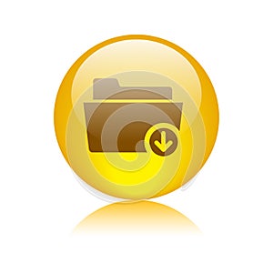 Download folder sign icon photo