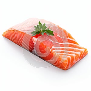 Download Free 3d Renderings Of Fresh Salmon - Salmon Isolated On White Background