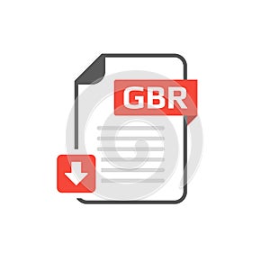 Download GBR file format, extension icon photo