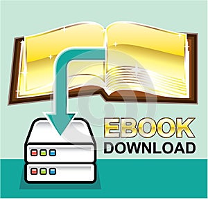 Download Golden Ebook Vector Icon Illustration