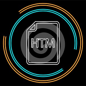 Download HTM document icon - vector file format