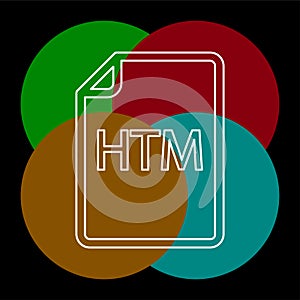 Download HTM document icon - vector file format