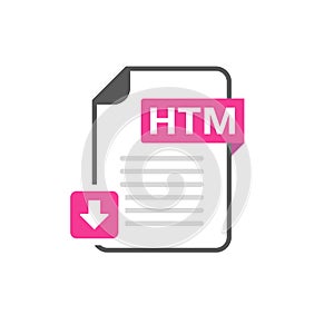 Download HTM file format, extension icon