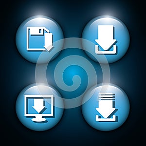 Download icon button