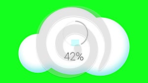 download icon download process cloud arrow greenscreen internet cloud storage greenscreen animation