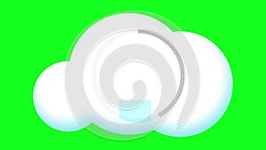 download icon download process cloud arrow greenscreen internet cloud storage greenscreen animation