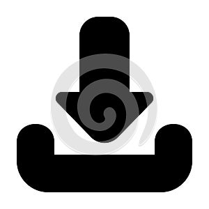 Download icon in solid style for any projects