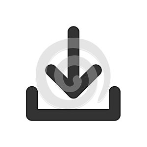 Download icon, Download icon vector, in trendy flat style isolated on white background. Download icon image
