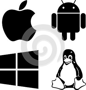 Logos Windows Linux Android Apple