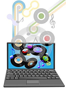 Download oldies music to laptop computer