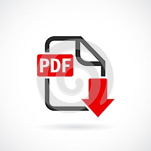 Download pdf file vector icon