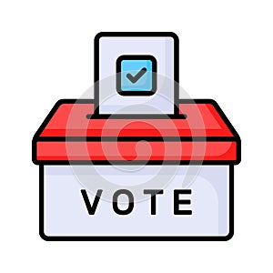 Download this premium icon of ballot box, editable vector