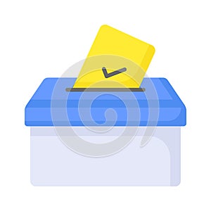 Download this premium icon of ballot box, editable vector