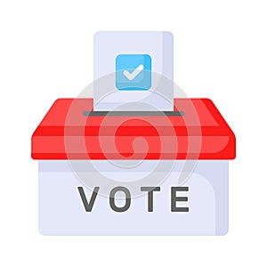 Download this premium icon of ballot box, editable vector