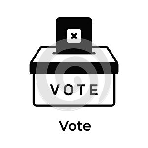 Download this premium icon of ballot box, editable vector