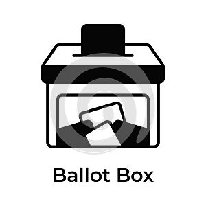 Download this premium icon of ballot box ready to use vector