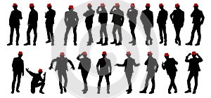.Download preview.A group of silhouette in difference post