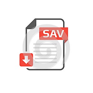 Download SAV file format, extension icon