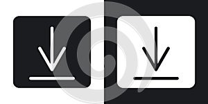 Download thin line vector icon set