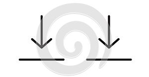 Download thin line vector icon set