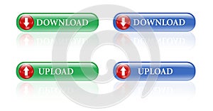 Download upload buttons