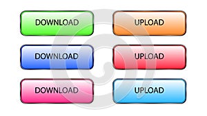 Download and upload buttons