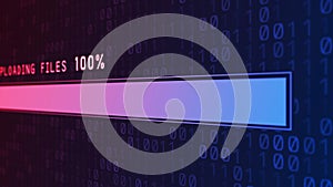 Animation loading bar on screen