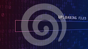 Animation loading bar on screen