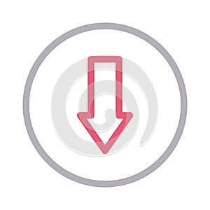 Download thin color line vector icon