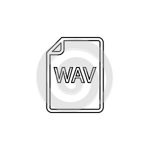 Download WAV document icon - vector file format