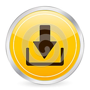 Download yellow circle icon