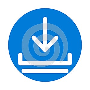 DownloadLine Style vector icon which can easily modify or edit photo