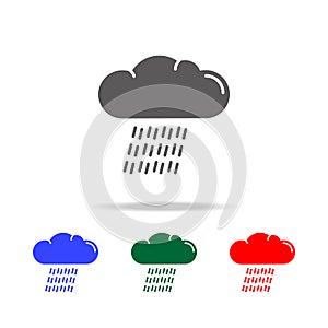 downpour icon. Elements of weather in multi colored icons. Premium quality graphic design icon. Simple icon for websites, web desi