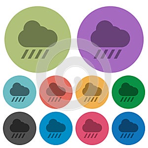 Downpour weather color darker flat icons photo