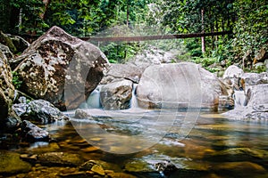 Downstream of Gunung Stong Waterfall photo