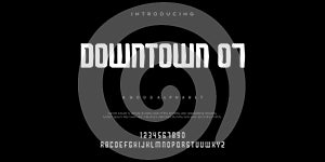 DOWNTOWN 07 Abstract Fashion font alphabet